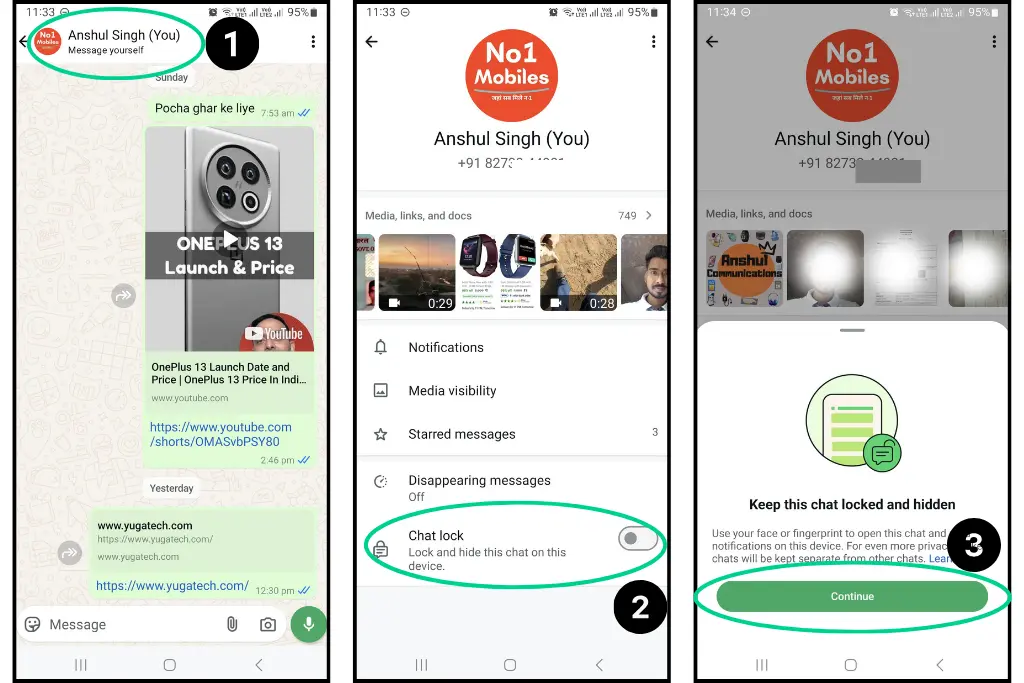 WhatsApp Chat Lock Kaise Kare (Steps)
